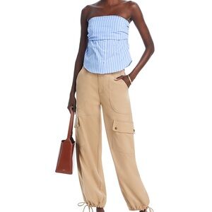 New with tags 🏷️ ZARA striped strapless blue shirt